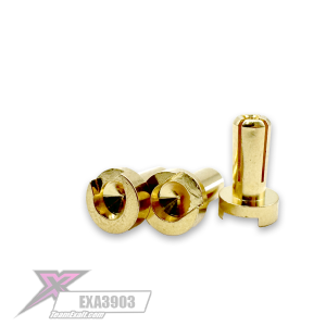 Exalt – low resistence 3.5mm male bullet connectors – 3 pcs