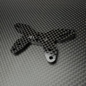 R1 Wurks – Gloss carbon fibre -4mm front shock tower (Schumacher Cougar LD3)