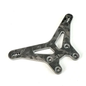 R1 Wurks – Forged carbon fibre standard rear shock tower – std camber links (AE B84)