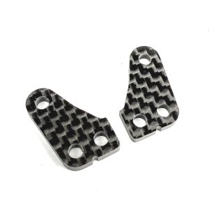 R1 Wurks – Carbon fibre steering ackerman plates – +1mm (AE B84)