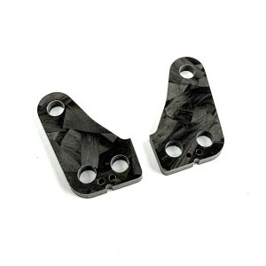 R1 Wurks – Forged Carbon fibre steering ackerman plates – +1.5mm (AE B84)