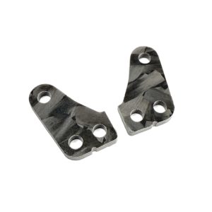 R1 Wurks – Forged Carbon fibre steering ackerman plates – +1mm (AE B84)