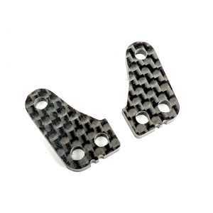 R1 Wurks – Carbon fibre steering ackerman plates – +2mm (AE B84)