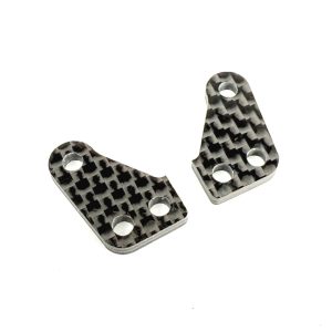 R1 Wurks – Carbon fibre steering ackerman plates – standard (AE B84)