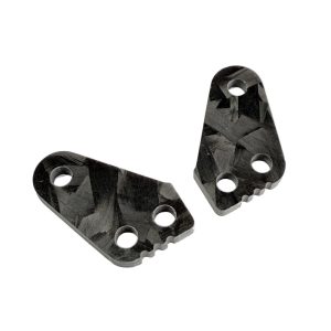 R1 Wurks – Forged Carbon fibre steering ackerman plates – +0mm High Traction (AE B84)