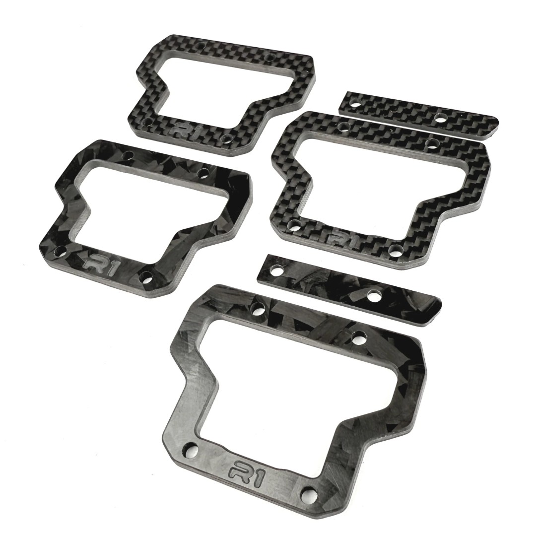 R1 Wurks – Carbon fibre centre bulkhead brace – fits centre diff (AE B84) - Image 2