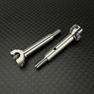R1 Wurks – Titanium rear CVA axles – pr (Schumacher Cougar LD2 or LD3)