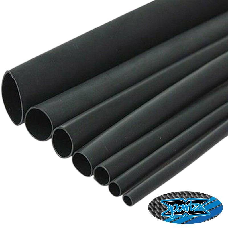 X-Partz – Black heatshrink tubing – 1.2mm (1 metre) - Image 2
