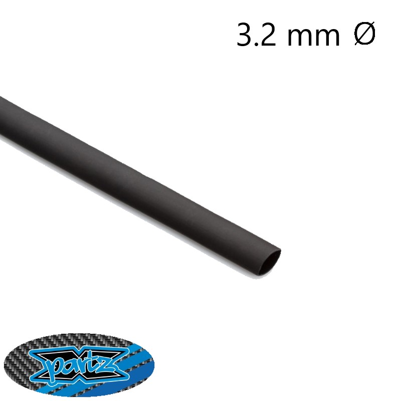 X-Partz – Black heatshrink tubing – 3.2mm (1 metre)