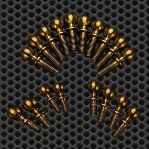 R1 Wurks - Bronze Titanium ball stud set - Carpet Spec - 18 pcs (R1B)