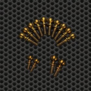 R1 Wurks - Bronze Titanium ball stud set - Dirt Spec - 14 pcs (R1B)