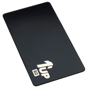 1Up Racing – Blacked Out stainless steel weight plate – 6g (Losi Mini B battery or Universal Electronics)