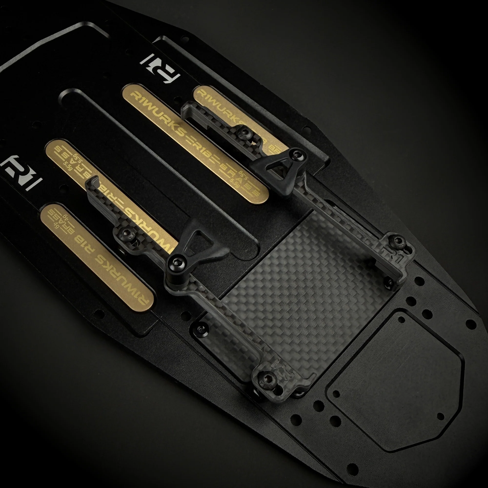 R1 Wurks - Carbon fibre battery mounts - inline (R1B) - Image 4