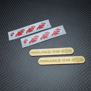 R1 Wurks - Brass chassis weights - short outer - 4g each - pr (R1B)