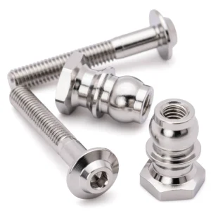 1Up Pro-Duty titanium upper shock mounts – 22mm screw with 10mm stand offs – pr
