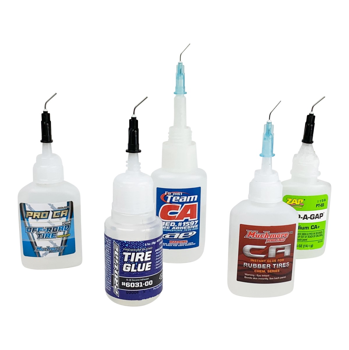 1Up Racing - HD curved glue tips - precision tip - blue (10 pcs)