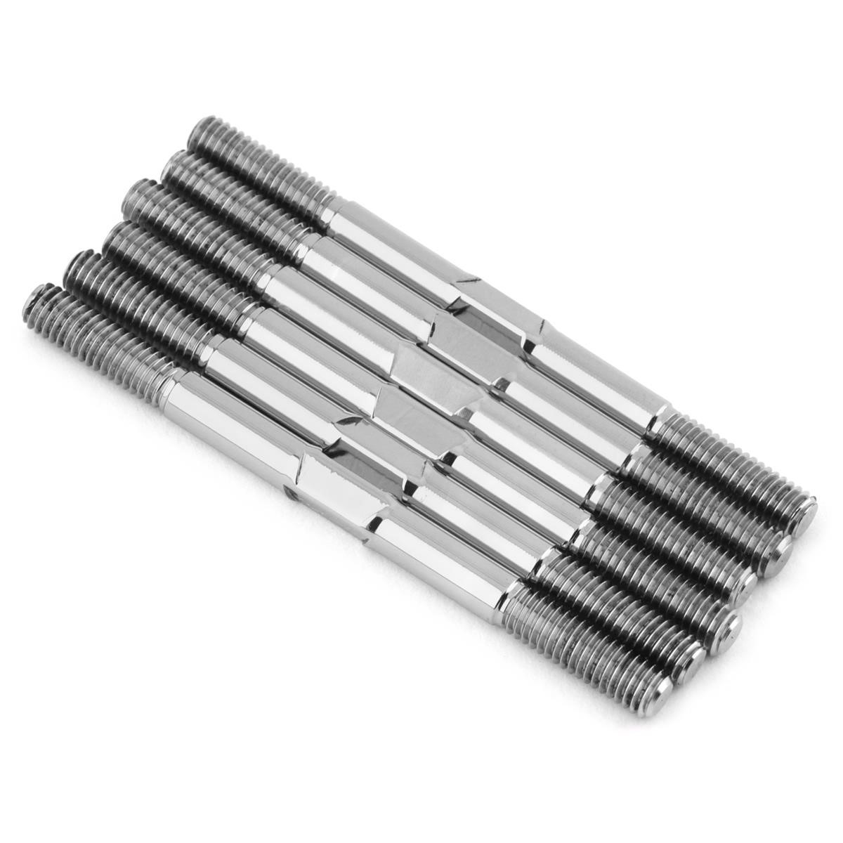 1Up Racing - Pro Duty 3.5mm titanium turnbuckle set - Natural Hand Polished (Yokomo SO1.0 or YZ-2 CAL-DTM 3)