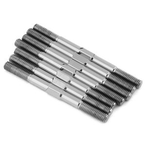 1Up Racing - Pro Duty 3.5mm titanium turnbuckle set - Natural Hand Polished (Yokomo MO1.0 or YZ-4 SF2)