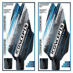 JConcepts logo pre-cut chassis protective sheet - 2 pieces (TLR 22 3.0)