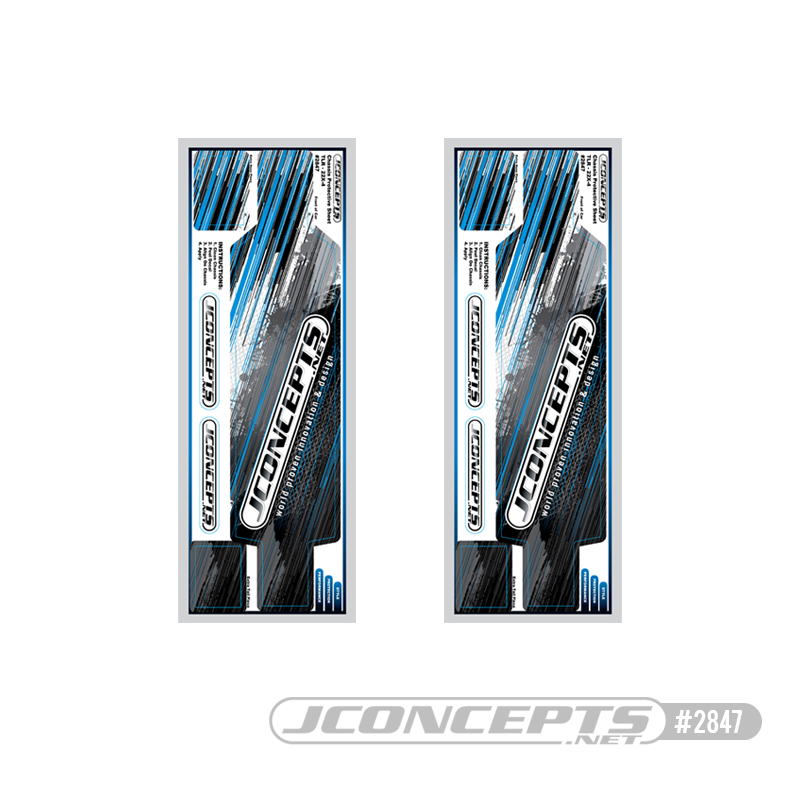 Pre-cut Striker logo chassis protective sheets - 2pcs (TLR 22X-4)