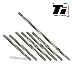 Super Duty 3.5mm titanium turnbuckle set – 7 pcs (TLR 22-4 2.0)