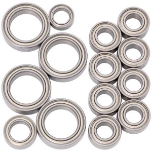 1Up Racing - Cv2 Pro ball bearing set - chrome steel and ceramic (ARC A10 or Mugen MTC2)