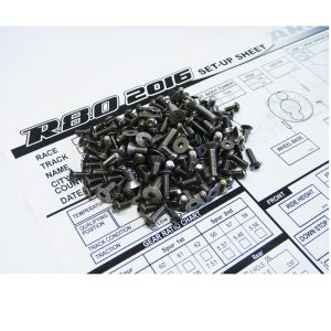 Titanium hex head screw set - 138 pcs (ARC R8)