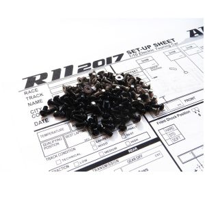 Titanium and Black alloy hex head screw set - 84 pcs (ARC R11'17)