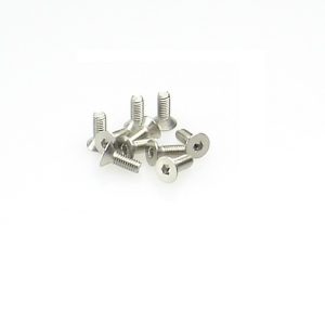 Stainless Steel Hex Flat Screw M3 x 8 (10)