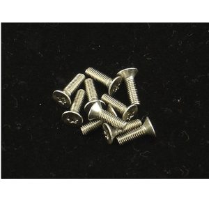M3 x 4mm stainless steel T10 Torx flat head countersunk scre