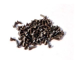 Titanium and S-Black alloy hex head screw set (Awesomatix A700)
