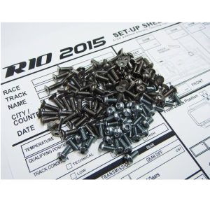 Titanium S-Black hex head screw set (ARC R10 2015)