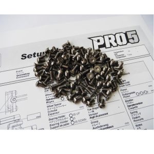 Titanium hex head screw set - 119 pcs (HPI PRO5)