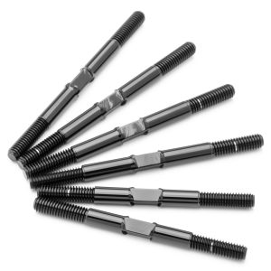 1Up Racing - Pro Duty 3.5mm titanium turnbuckle set - Polished Black (Schumacher CAT L1 EVO)