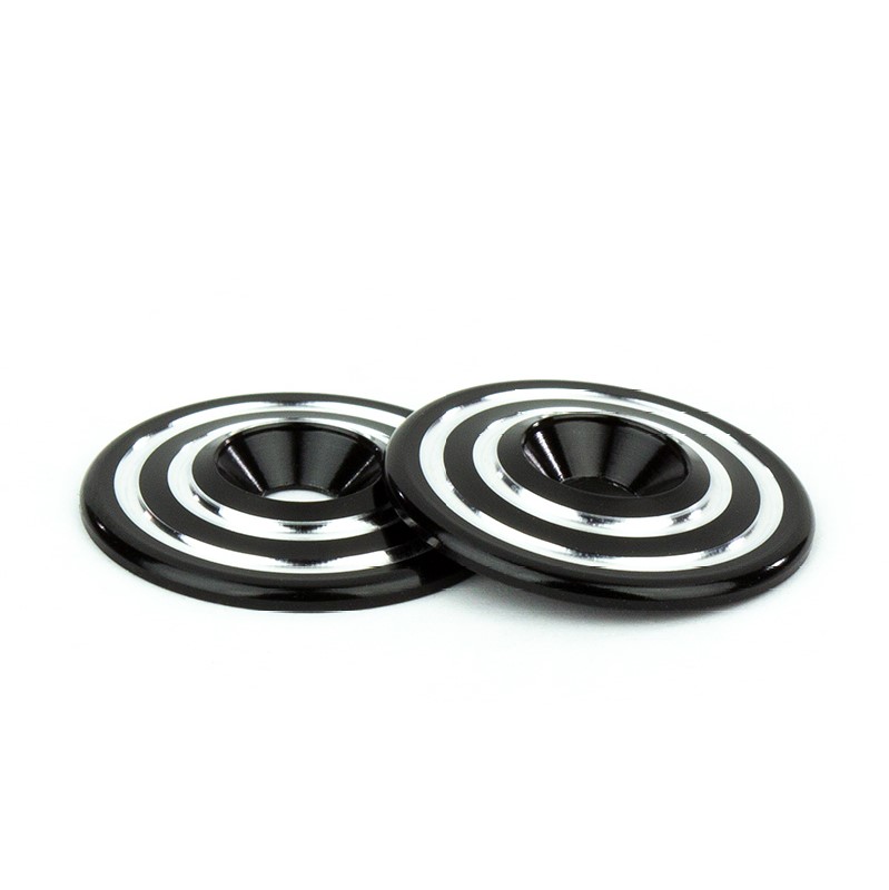 Avid RINGER machined alloy wing buttons - pr (black)