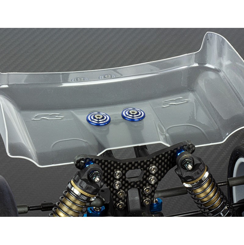 Avid RINGER machined alloy wing buttons - pr (blue)