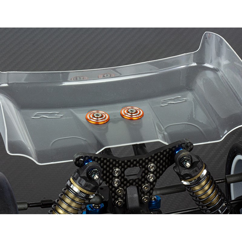 Avid RINGER machined alloy wing buttons - pr (orange)