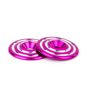 Avid RINGER machined alloy wing buttons - pr (pink)