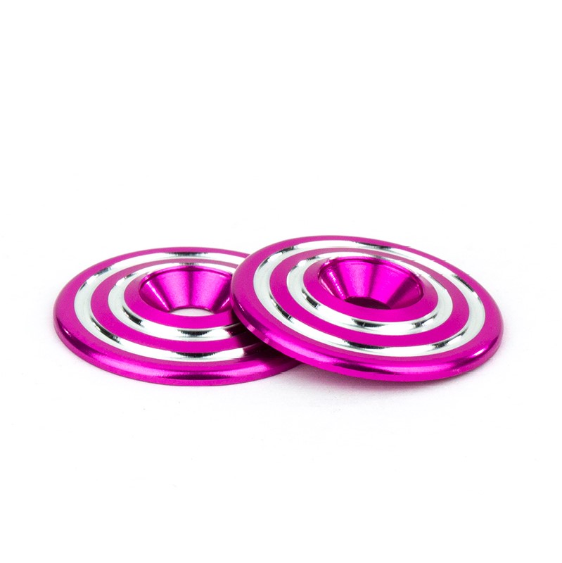 Avid RINGER machined alloy wing buttons - pr (pink)