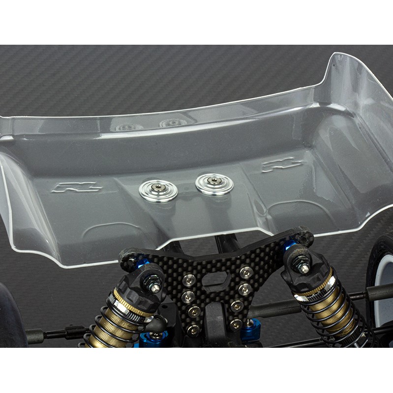 Avid RINGER machined alloy wing buttons - pr (silver)