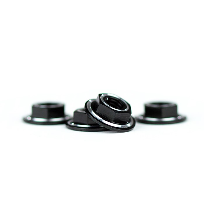 Avid RINGER M4 serrated wheel nuts - black (4 pcs)