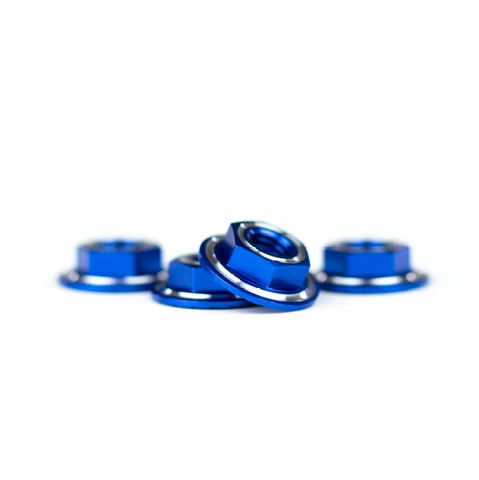 Avid RINGER M4 serrated wheel nuts - blue (4 pcs)