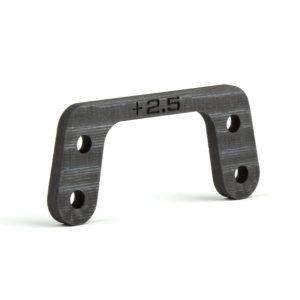 Avid - Carbon Fibre +2.5 front shock alignment shim (Associated B6.4)