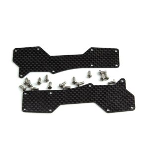Carbon fibre front 1.5mm arm inserts (Hot Bodies D8T or E8T Evo 3)