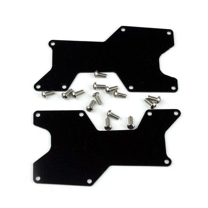 G10 rear 1.0mm arm inserts (Hot Bodies D8 Worlds Spec)