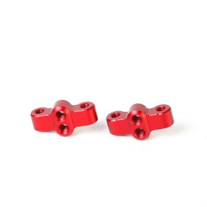 Red aluminium rear hub link mounts - pr (BHC-1)