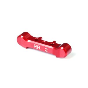Red aluminium 2 degree rear arm mount - RR (BHC-1)