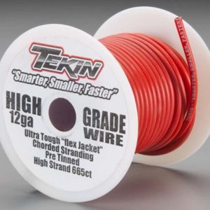 Bulk 12awg Silicone Power wire - red (50 foot)