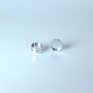 Silver alloy thumbscrews - 82 degree bottom for countersunk location - blind type with no through hole (pr)