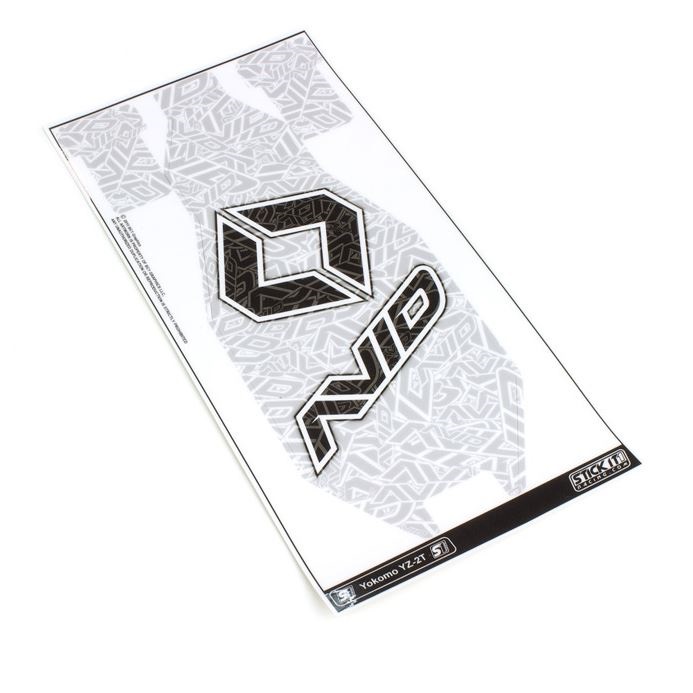 Avid logo chassis protector - white (Yokomo YZ4-SF)